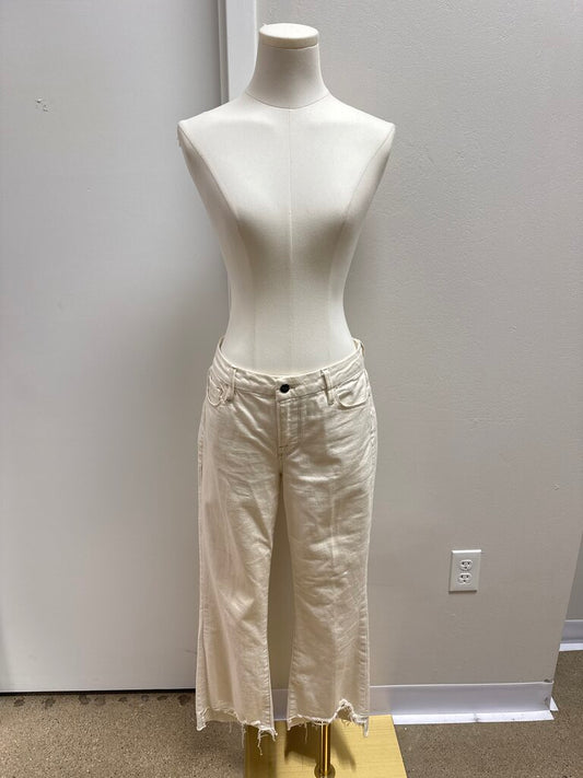 Frame Ecru Straight Leg Jean
