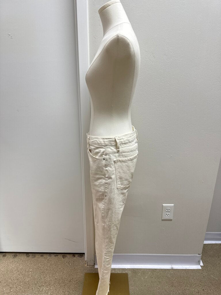 Frame Ecru Straight Leg Jean