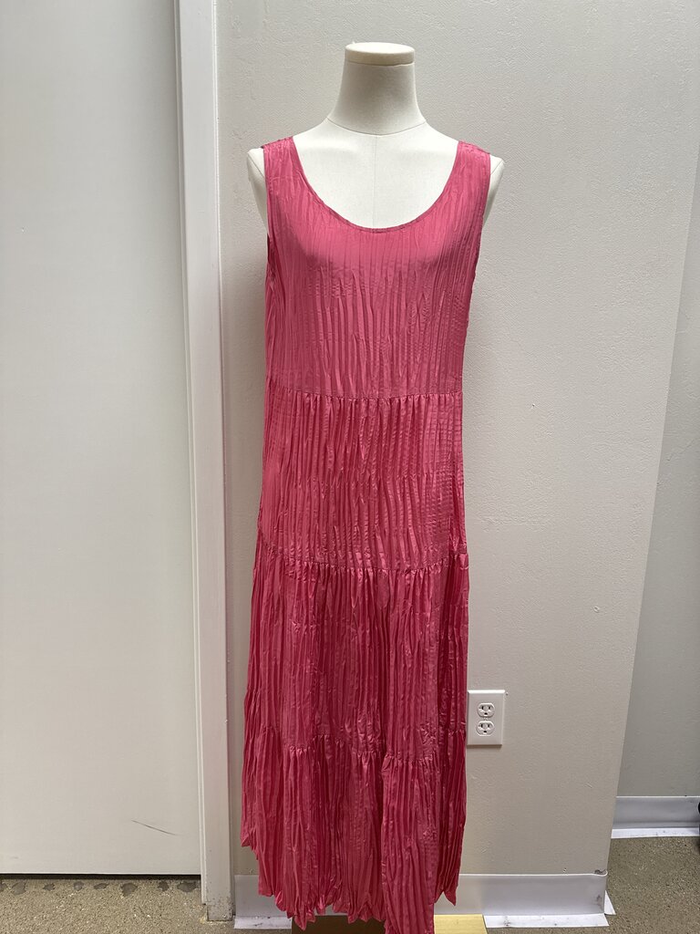 Eileen Fisher Pink Pleated Dress