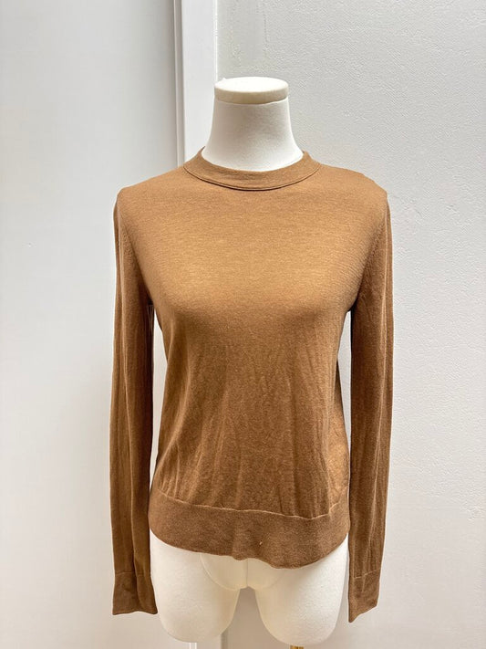 Vince Tan Cropped Crewneck NWT