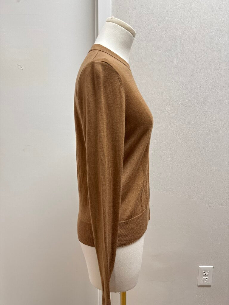 Vince Tan Cropped Crewneck NWT