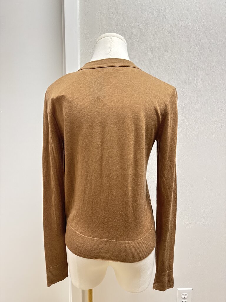 Vince Tan Cropped Crewneck NWT