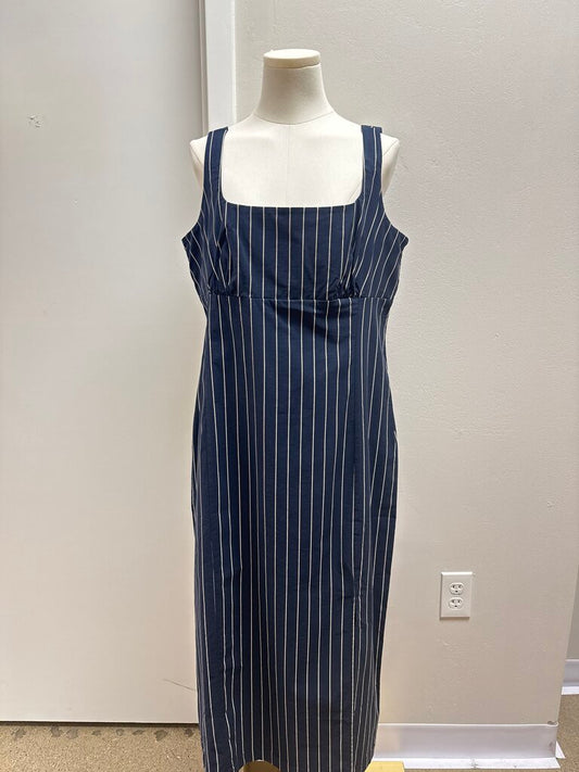 Anthropologie Navy Striped Sundress