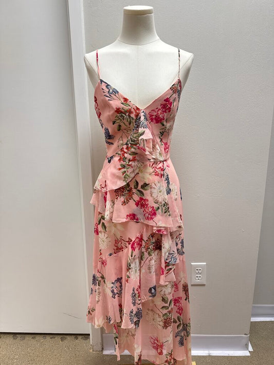 Nicholas Pink Floral Ruffle Sundress
