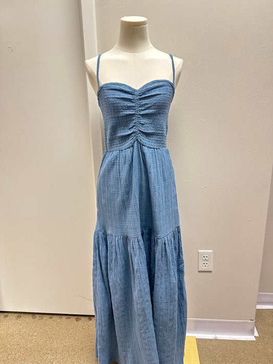 L Space Blue Smocked Sundress NWT