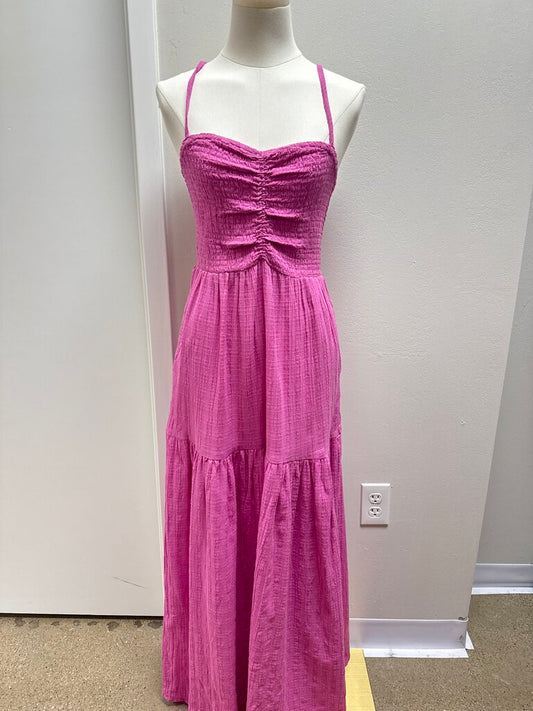 L Space Pink Smocked Sundress