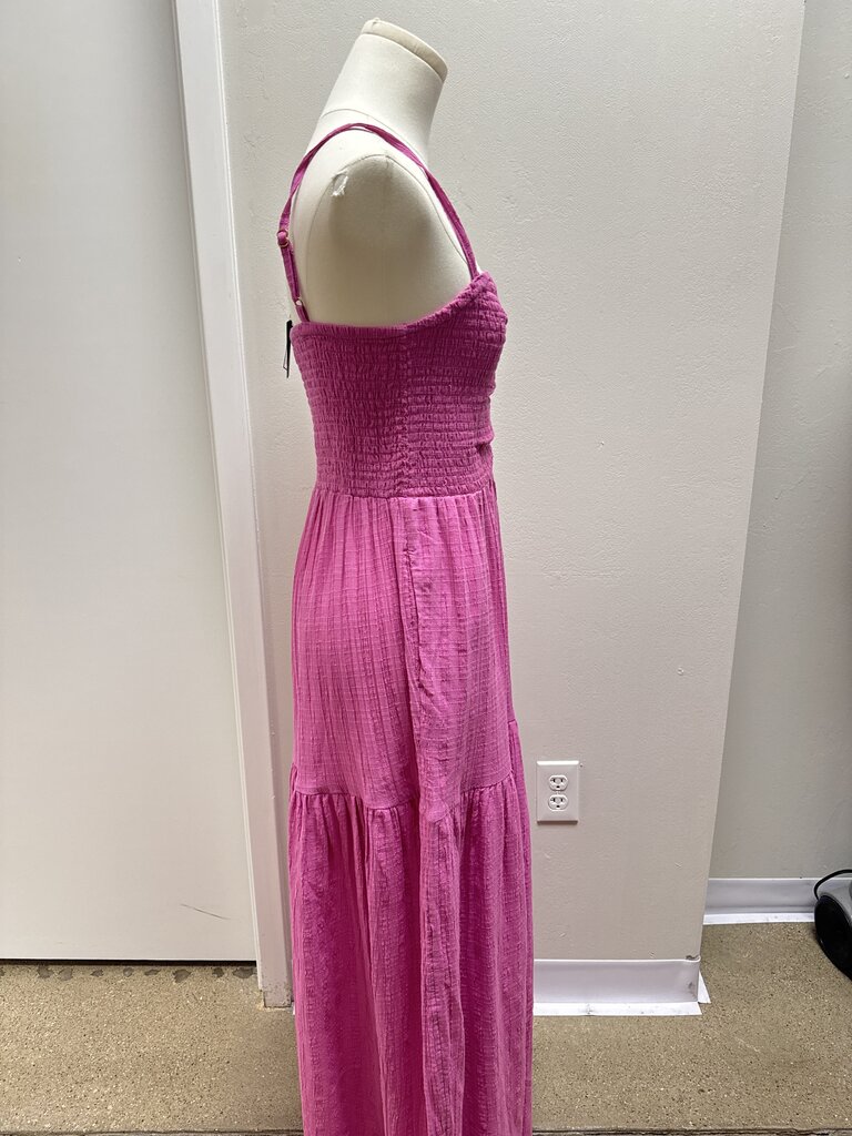 L Space Pink Smocked Sundress