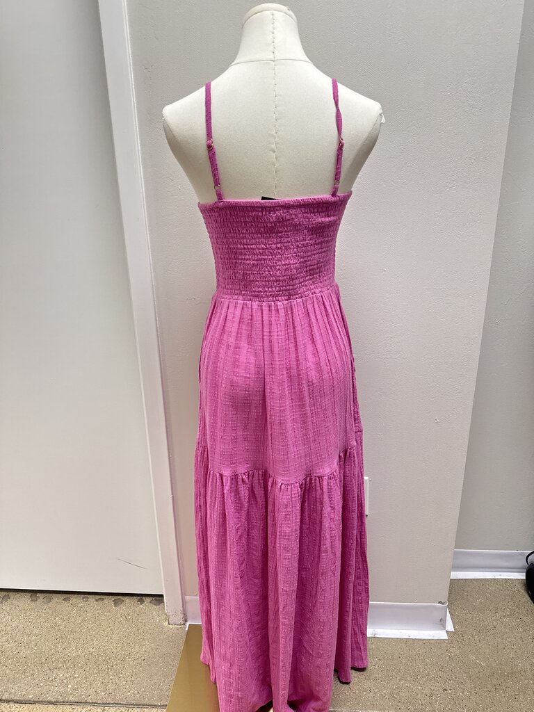 L Space Pink Smocked Sundress