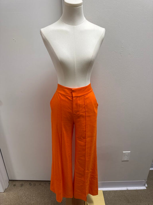 alice + olivia Orange Linen Trouser