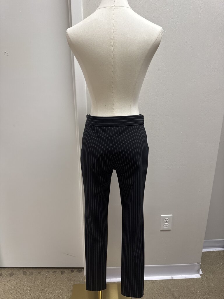 Theory Black Pinstripe Pant NWT