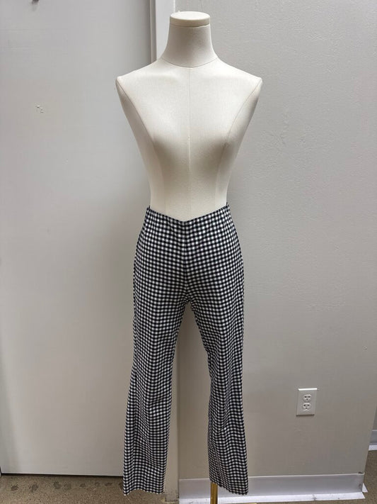 rag & bone Blue and White Gingham Skinny Pant