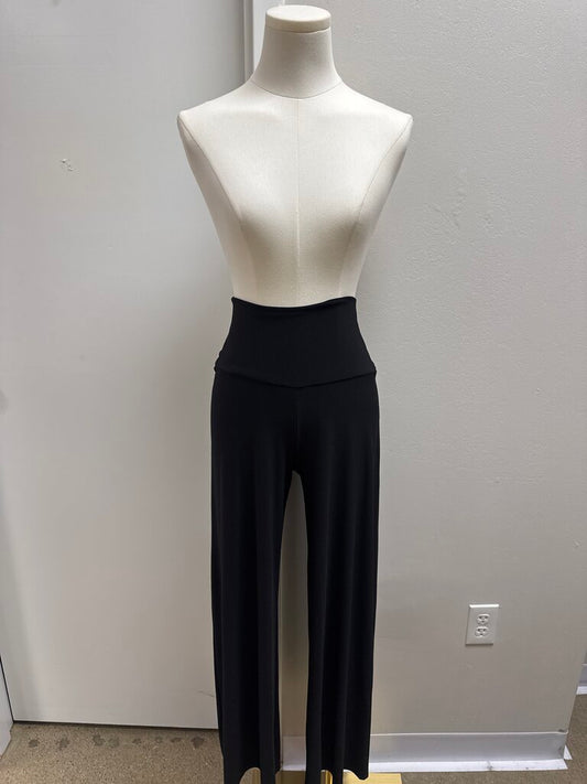 Norma Kamali Black Wide Leg Pant