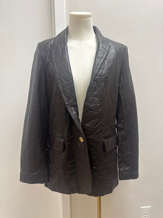 Zadig & Voltaire Lamb Leather Blazer