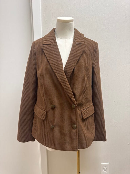 Evereve Brown Wide Wale Corduroy Blazer