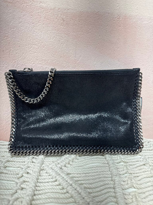 Stella McCartney Black Falabella Pouch Clutch