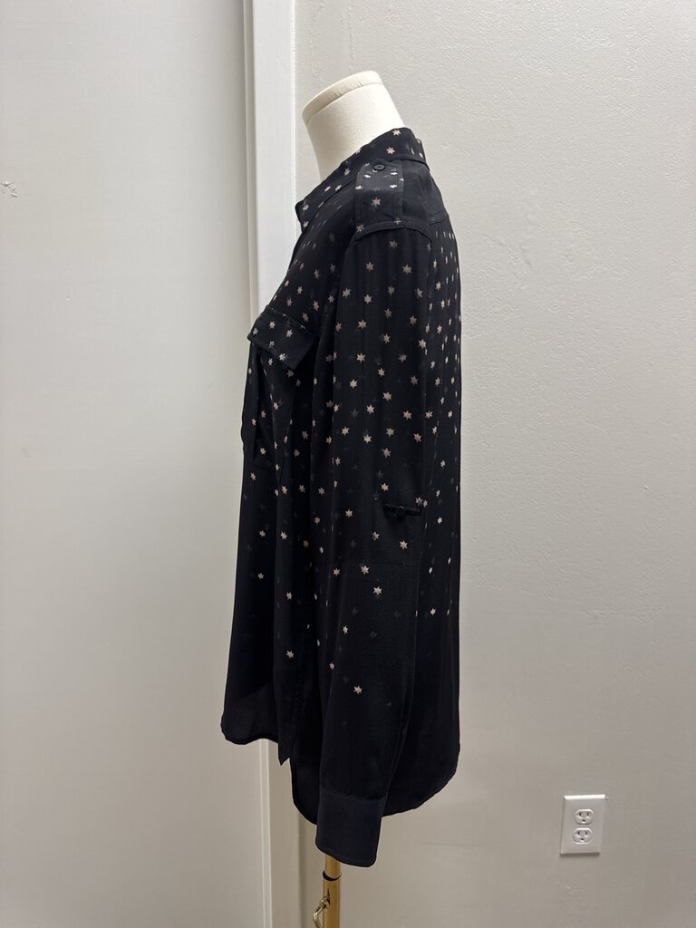 AllSaints Black Star Blouse
