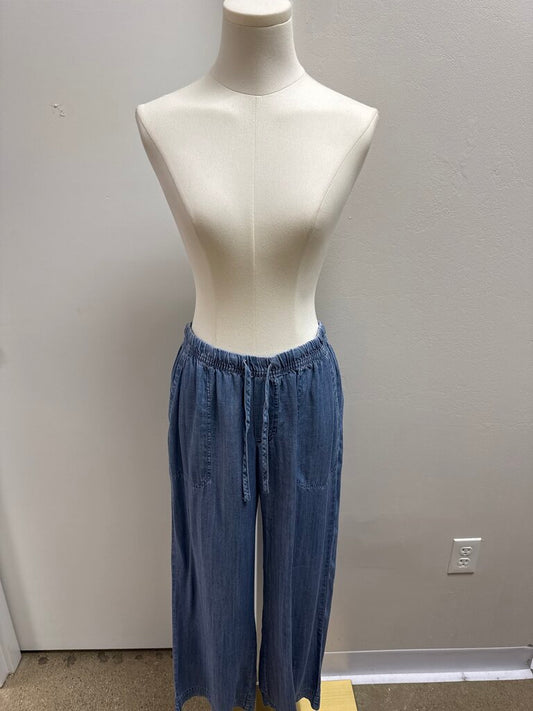 Splendid Blue Chambray Pull On Pant