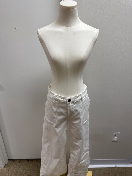 Kut White Wide Leg Jean