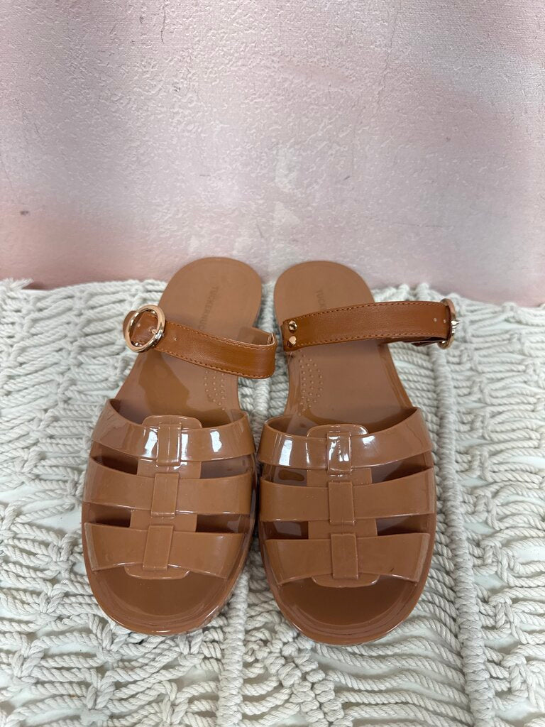 Tuckernuck Brown Jelly Sandal