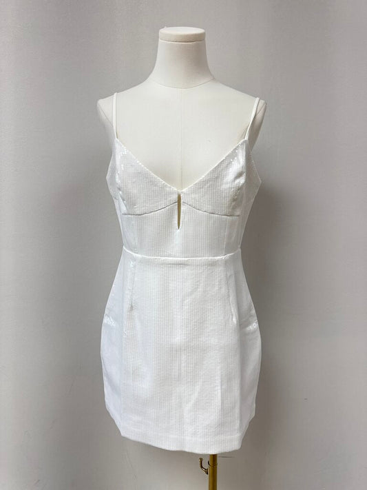 Runaway The Label White Sequin Mini Dress NWT