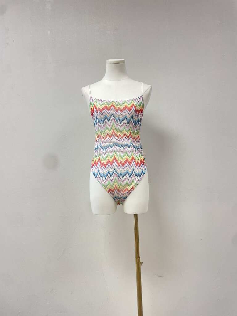 Missoni Rainbow Chevron Knit Bodysuit NWT