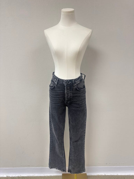 Anine Bing Black Straight Leg Jean