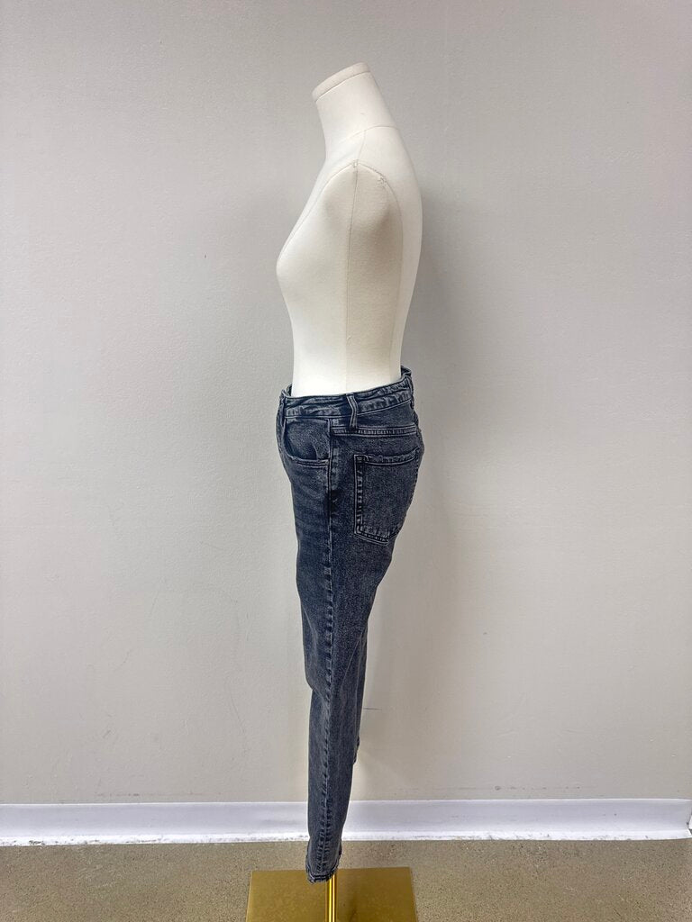 Anine Bing Black Straight Leg Jean
