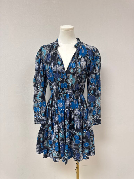 Ulla Johnson Blue Floral Mini Dress