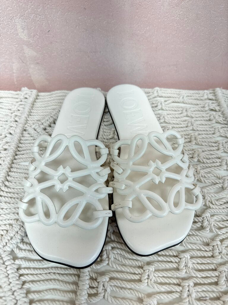 Loewe White Signature Sandal NWT