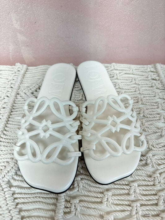 Loewe White Signature Sandal NWT