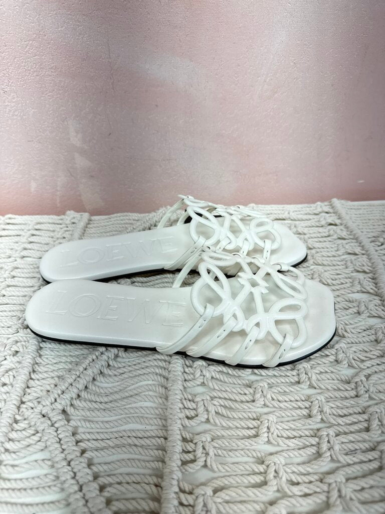 Loewe White Signature Sandal NWT