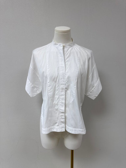 rag & bone White Short Sleeve Button Up