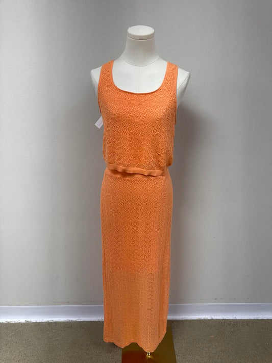 House Of Harlow Peach Crochet 2 Piece Set
