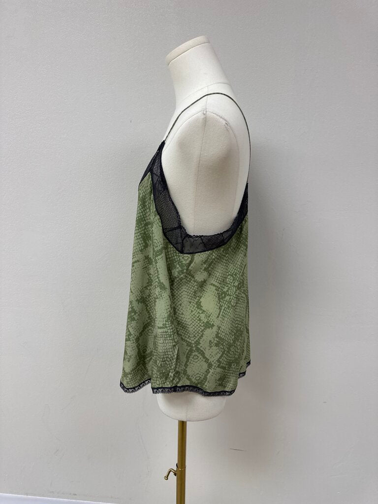 Zadig & Voltaire Olive Snake Print Cami NWT