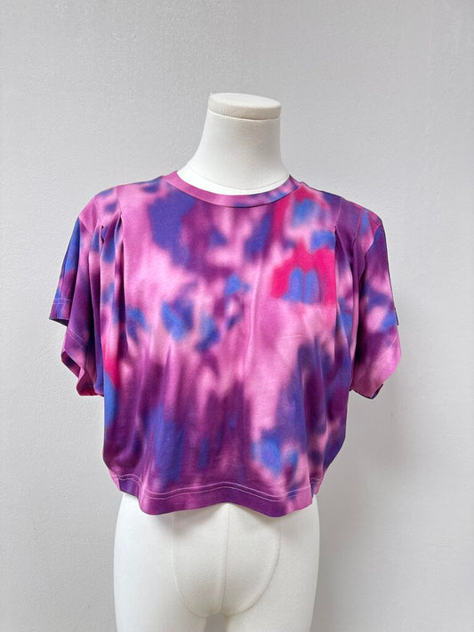 Isabel Marant Pink Tie Dye Cropped Top