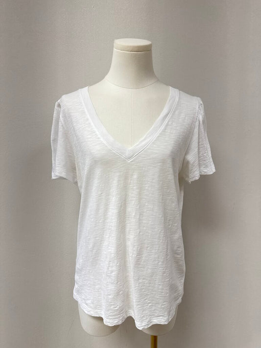 Veronica Beard White V-Neck Tee