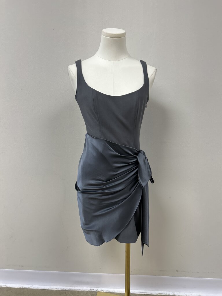 Cinq a Sept Grey Ruched Tank Dress