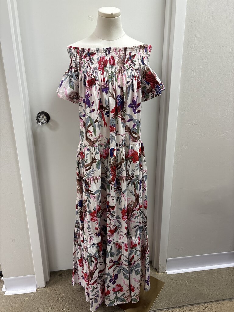 Guadalupe Pink Floral Maxi Dress