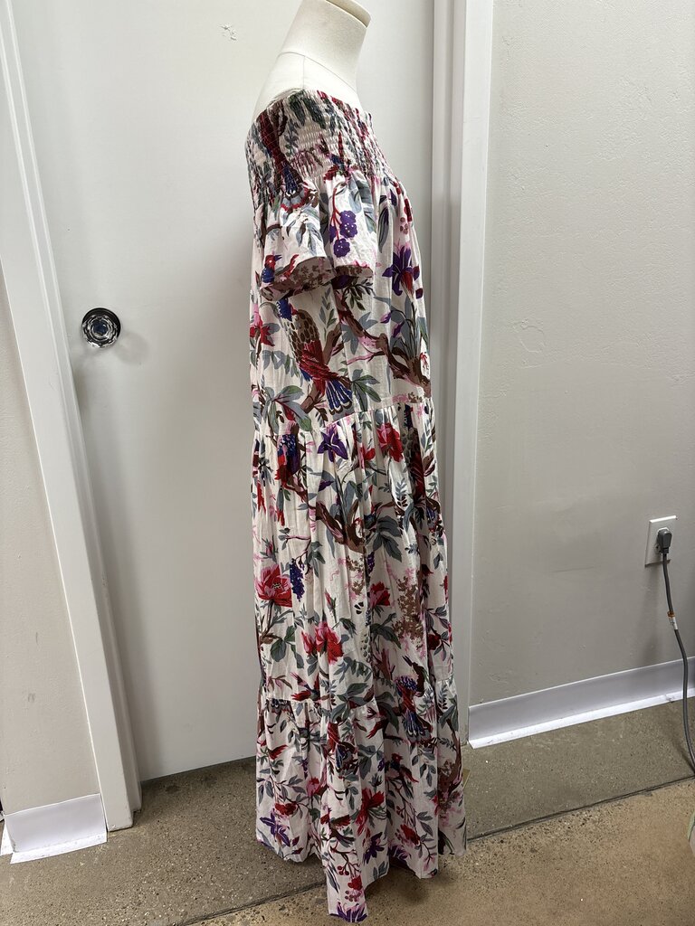 Guadalupe Pink Floral Maxi Dress
