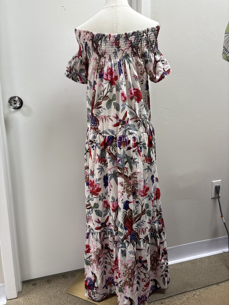 Guadalupe Pink Floral Maxi Dress