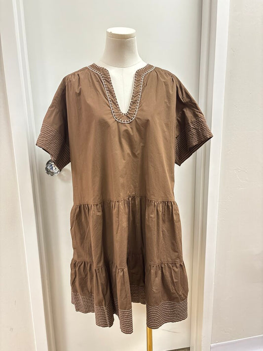 Pomander Place Brown Sundress