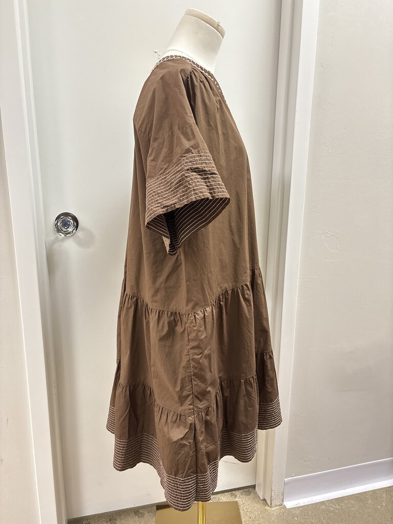 Pomander Place Brown Sundress
