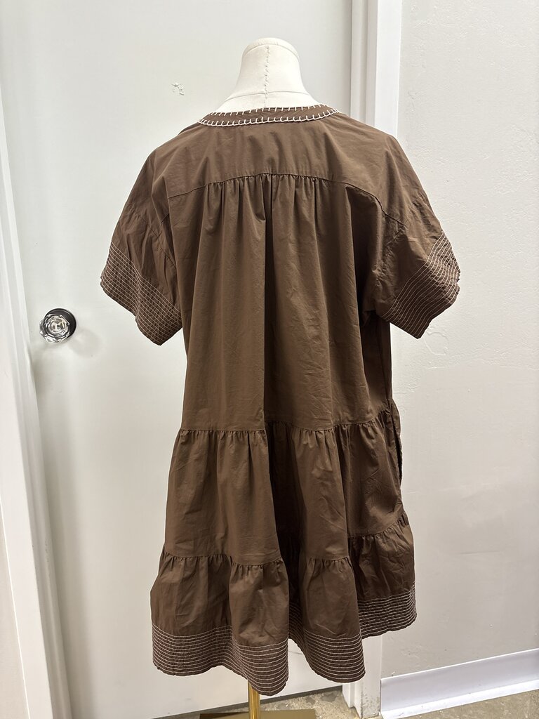 Pomander Place Brown Sundress