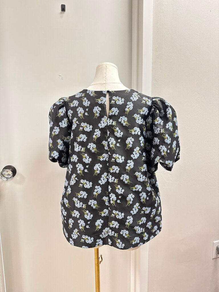 Pomander Place Black Floral Top