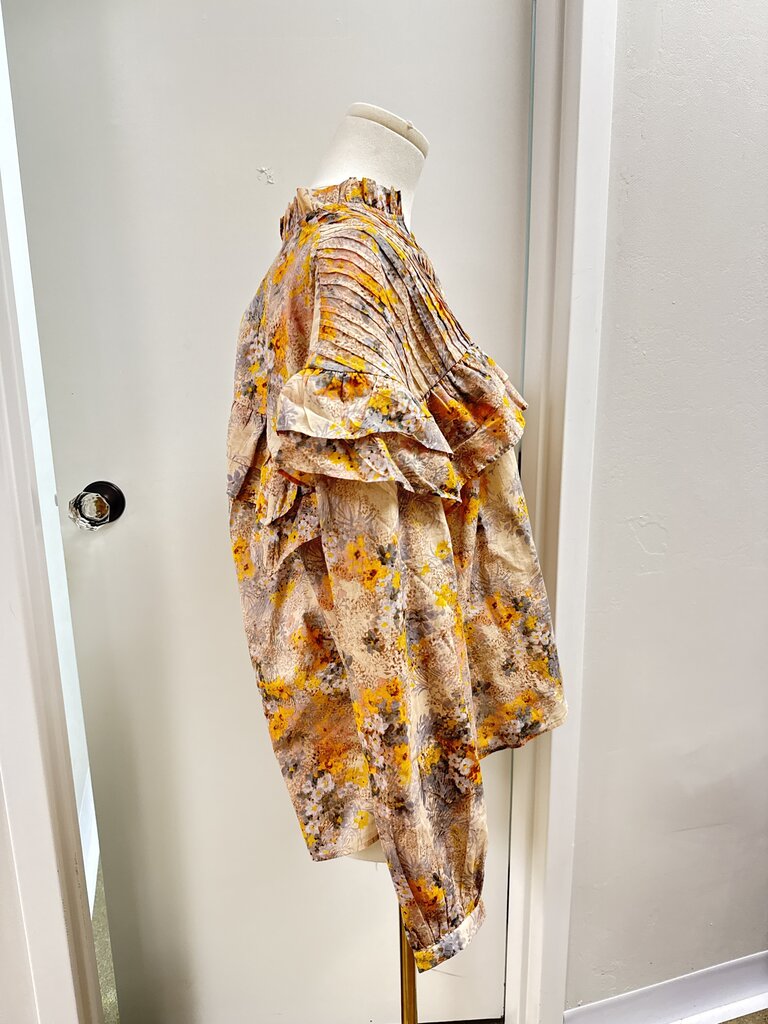 & Other Stories Yellow Floral Blouse