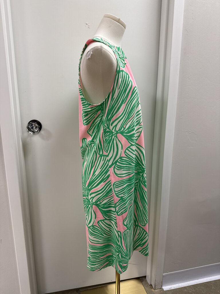 Lilly Pulitzer Pink and Green Palm Dress