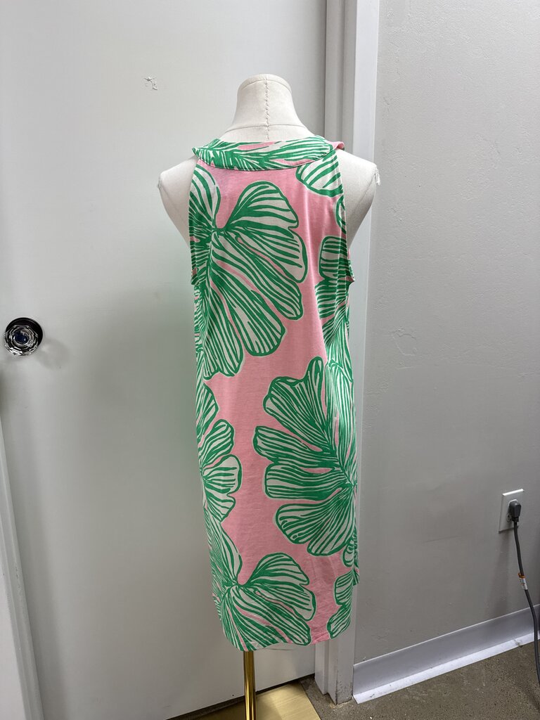 Lilly Pulitzer Pink and Green Palm Dress