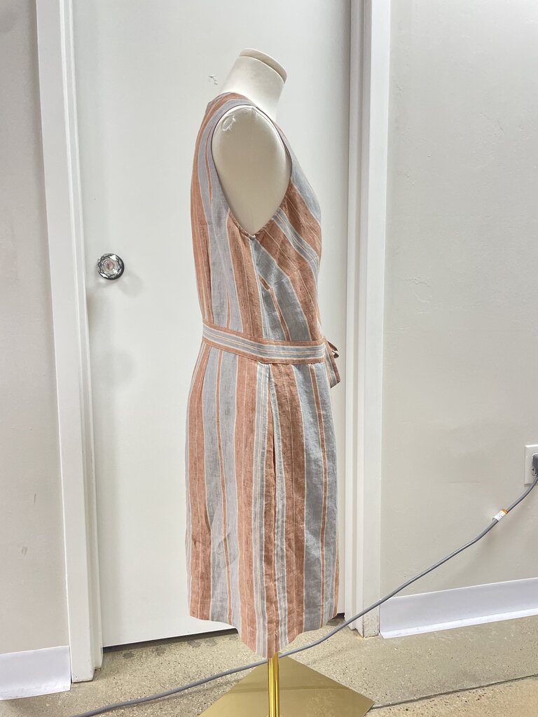 Lafayette 148 Striped Wrap Romper