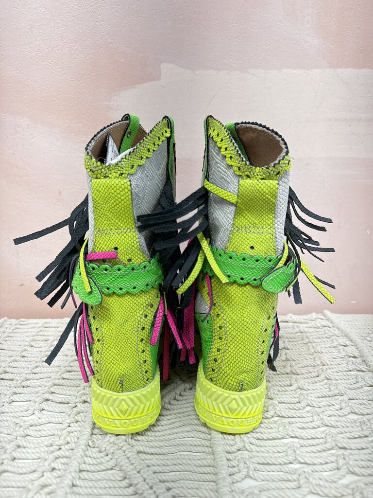 El Vaquero Neon Moccasin Wedge Boot