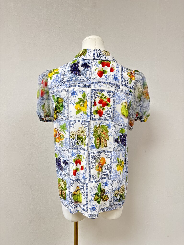 Alice + Olivia Fruit Print Blouse